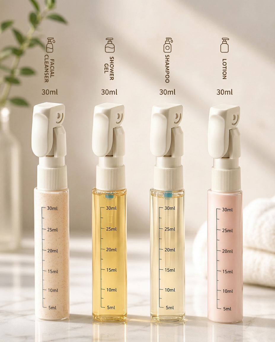Freebursts™ 4 in 1 Travel Pump Bottle Set