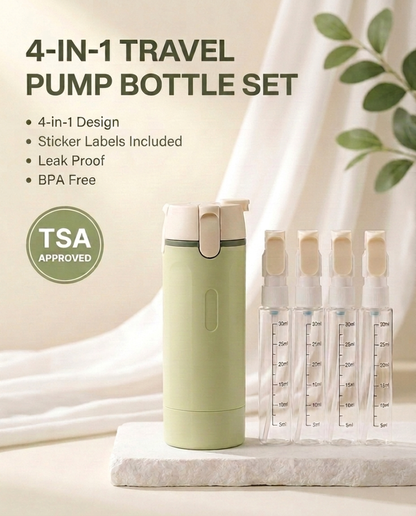 Freebursts™ 4 in 1 Travel Pump Bottle Set